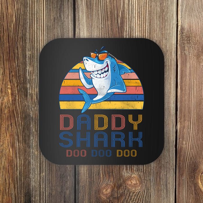 Retro Vintage Daddy Shark Doo Coaster