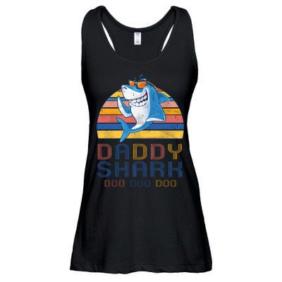 Retro Vintage Daddy Shark Doo Ladies Essential Flowy Tank