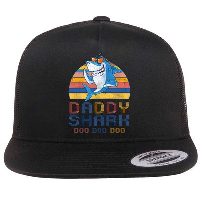 Retro Vintage Daddy Shark Doo Flatbill Hat