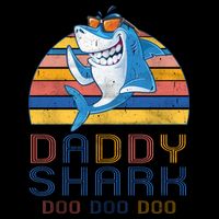 Retro Vintage Daddy Shark Doo Flatbill Hat