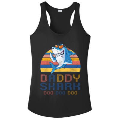 Retro Vintage Daddy Shark Doo Ladies PosiCharge Competitor Racerback Tank