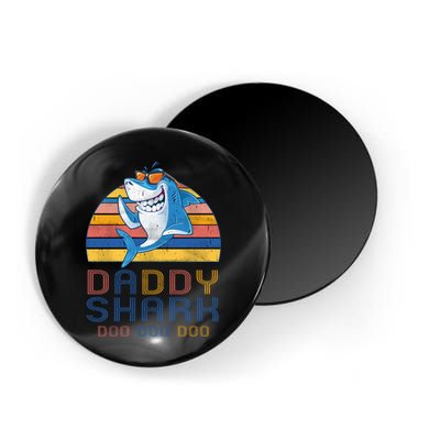 Retro Vintage Daddy Shark Doo Magnet