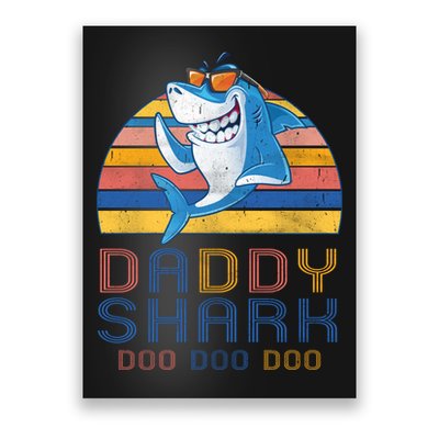 Retro Vintage Daddy Shark Doo Poster