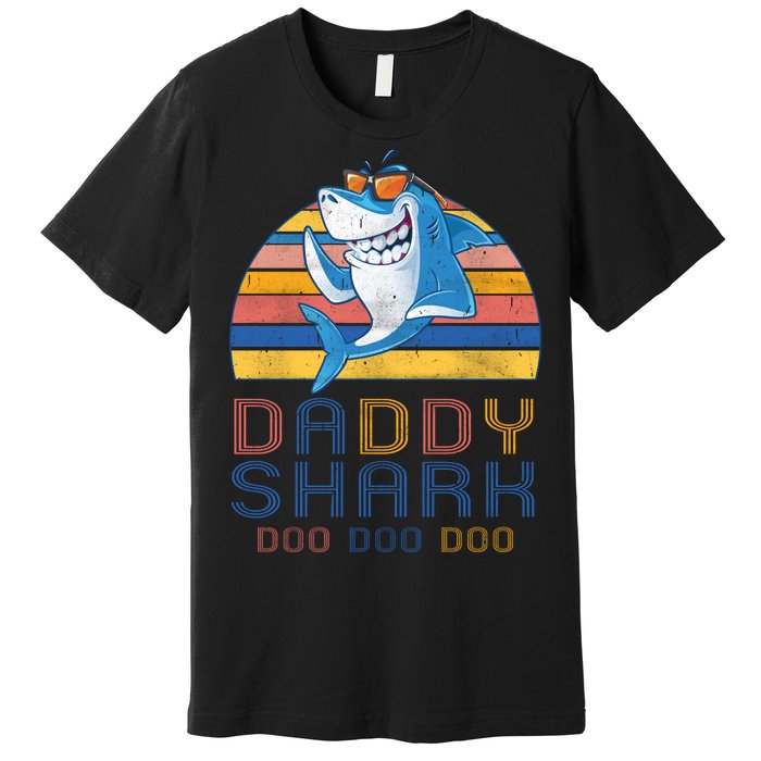 Retro Vintage Daddy Shark Doo Premium T-Shirt