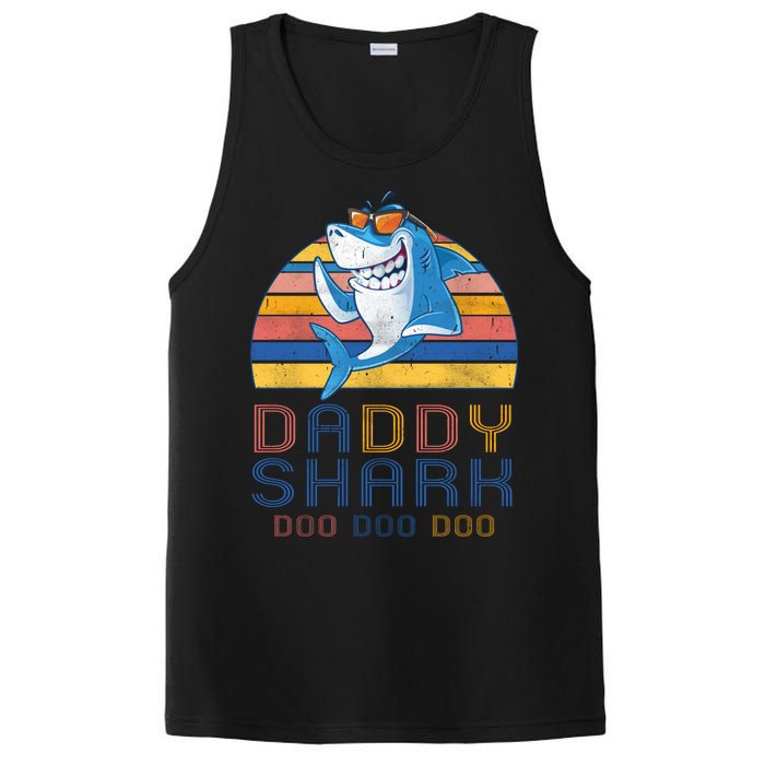 Retro Vintage Daddy Shark Doo PosiCharge Competitor Tank