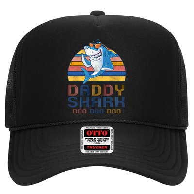Retro Vintage Daddy Shark Doo Trucker Hat