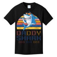 Retro Vintage Daddy Shark Doo Kids T-Shirt