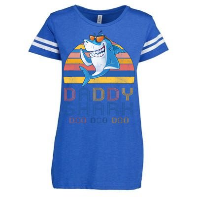 Retro Vintage Daddy Shark Doo Enza Ladies Jersey Football T-Shirt