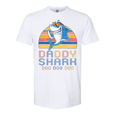 Retro Vintage Daddy Shark Doo Softstyle CVC T-Shirt