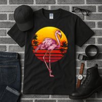 Retro Vintage Flamingo  Tall T-Shirt