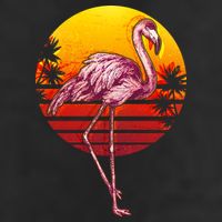 Retro Vintage Flamingo  Beanie
