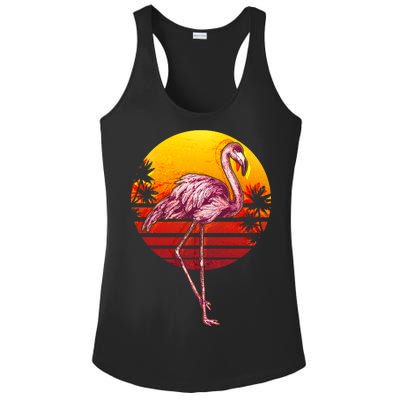 Retro Vintage Flamingo  Ladies PosiCharge Competitor Racerback Tank