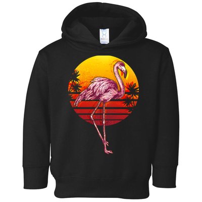 Retro Vintage Flamingo  Toddler Hoodie