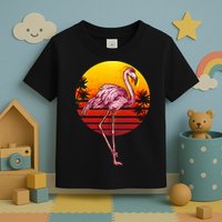 Retro Vintage Flamingo  Toddler T-Shirt
