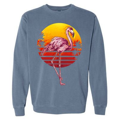 Retro Vintage Flamingo  Garment-Dyed Sweatshirt