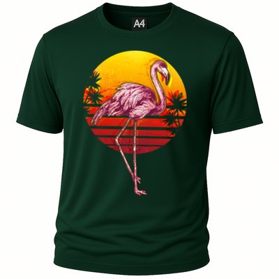 Retro Vintage Flamingo  Performance Shirt