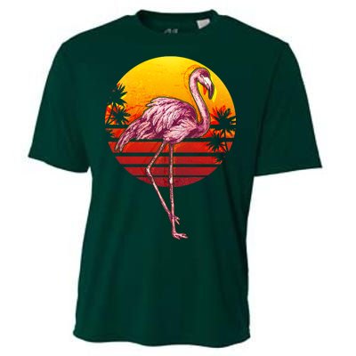 Retro Vintage Flamingo  Cooling Performance Crew T-Shirt