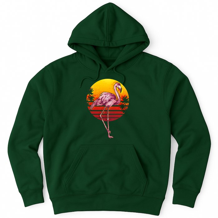 Retro Vintage Flamingo  Hoodie