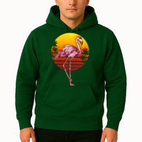 Retro Vintage Flamingo  Hoodie