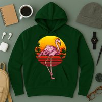 Retro Vintage Flamingo  Hoodie