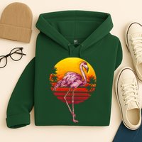 Retro Vintage Flamingo  Hoodie