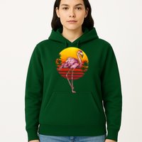 Retro Vintage Flamingo  Hoodie