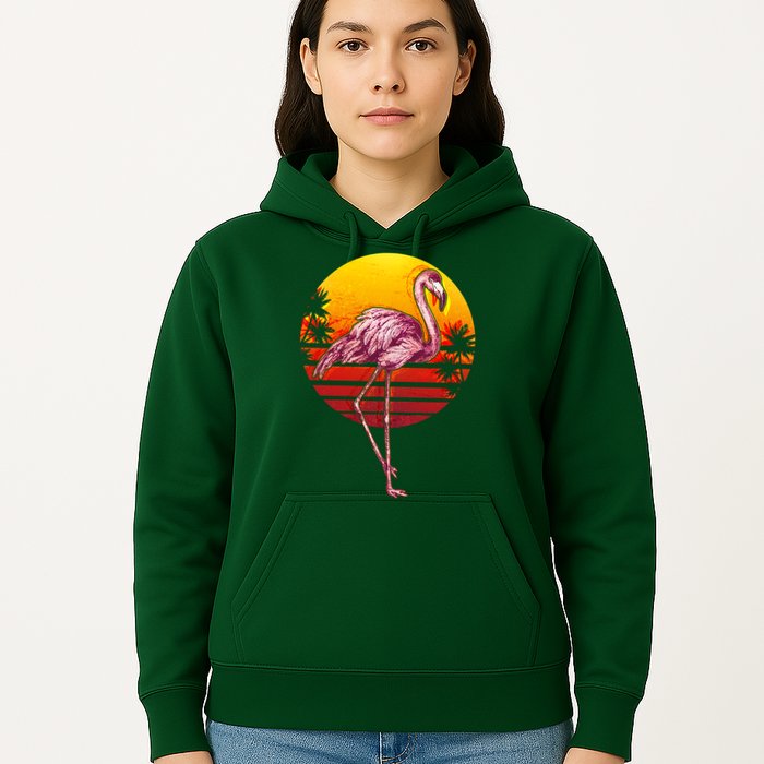 Retro Vintage Flamingo  Hoodie