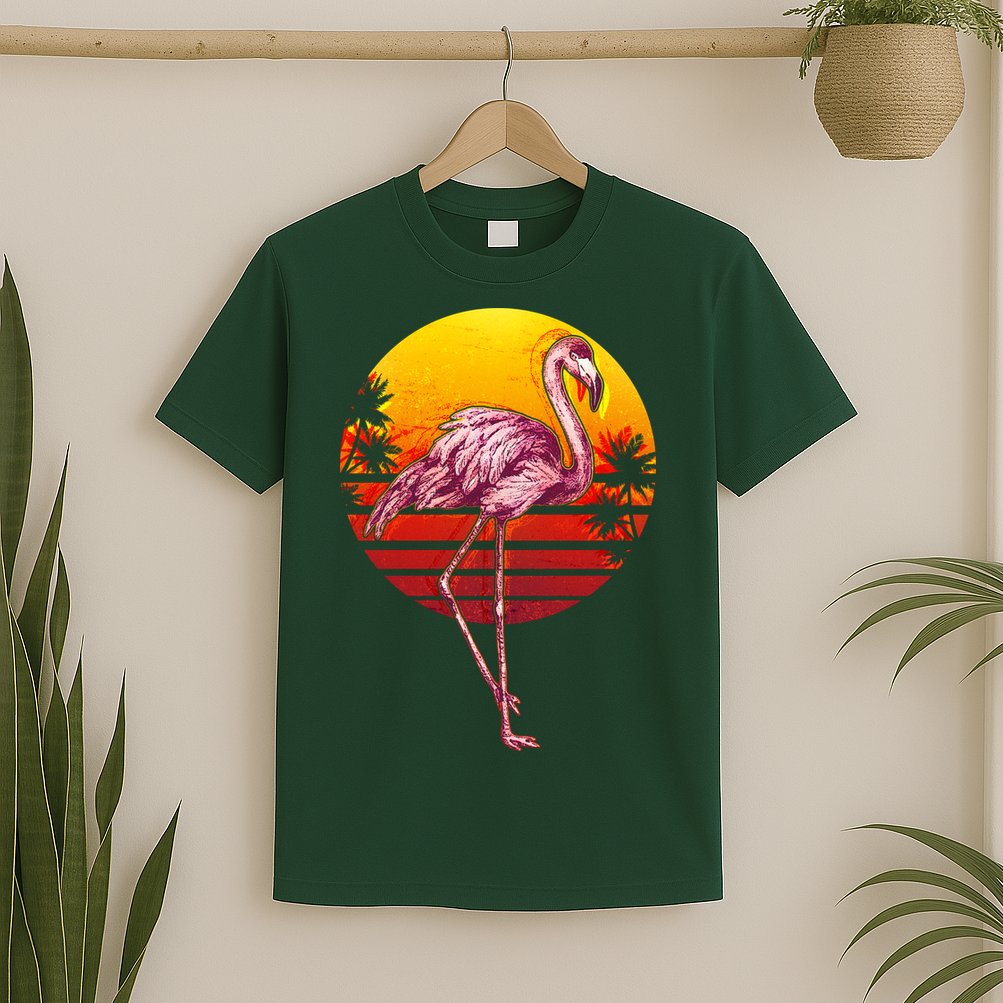 Retro Vintage Flamingo  T-Shirt
