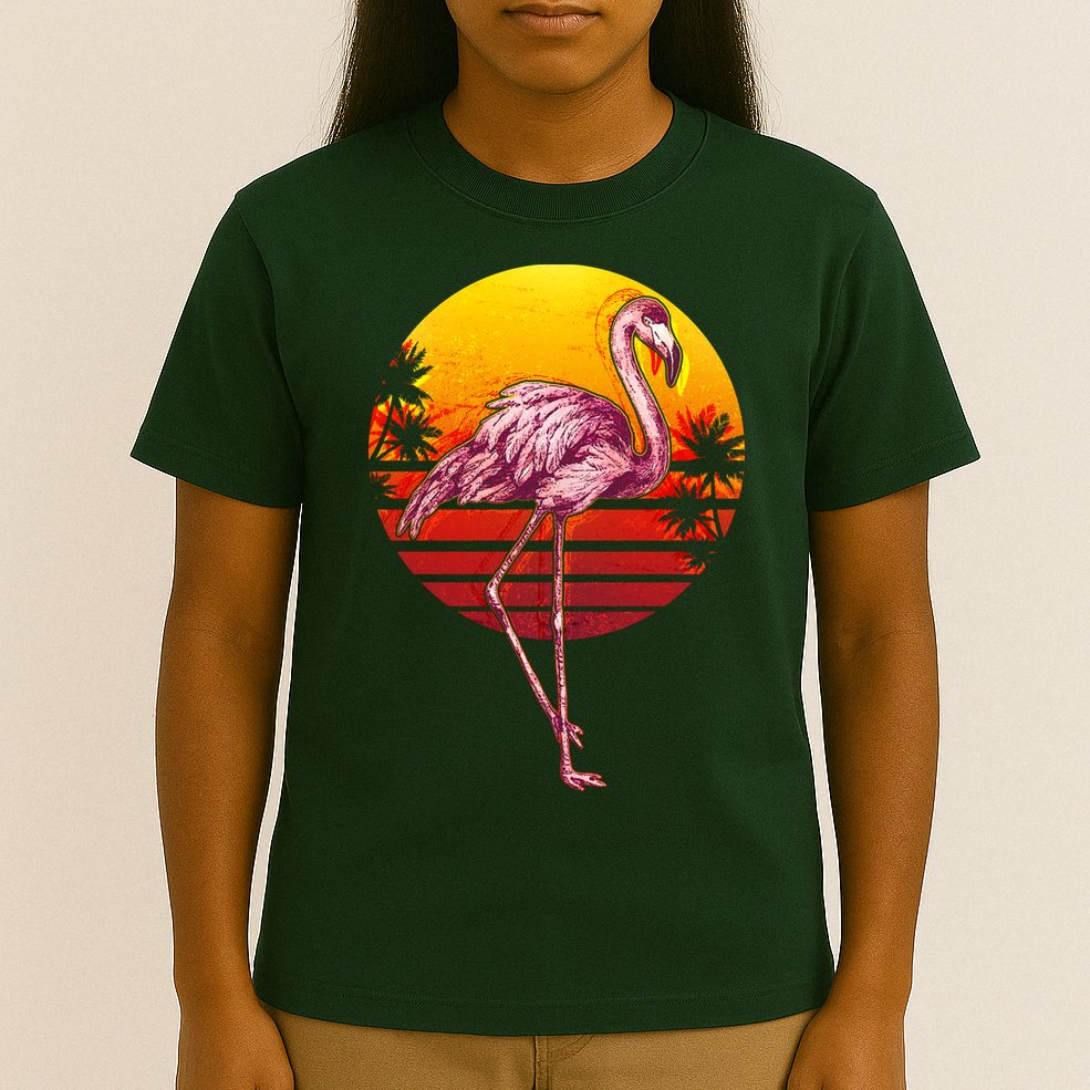 Retro Vintage Flamingo  T-Shirt