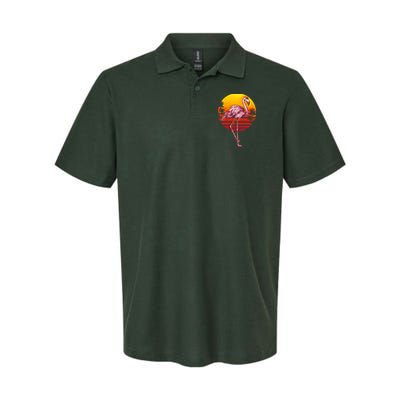 Retro Vintage Flamingo  Polo