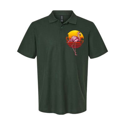 Retro Vintage Flamingo  Softstyle Adult Sport Polo