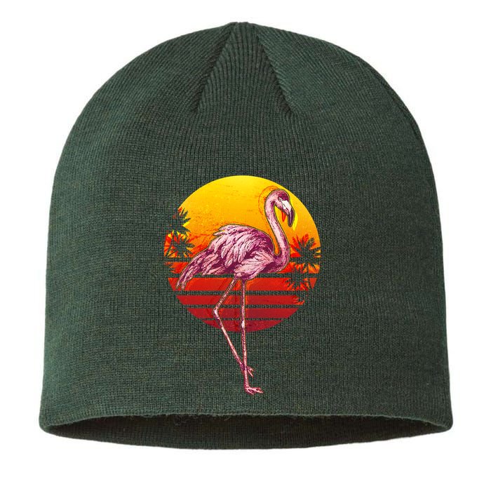 Retro Vintage Flamingo  Sustainable Beanie