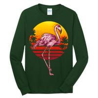 Retro Vintage Flamingo  Tall Long Sleeve T-Shirt