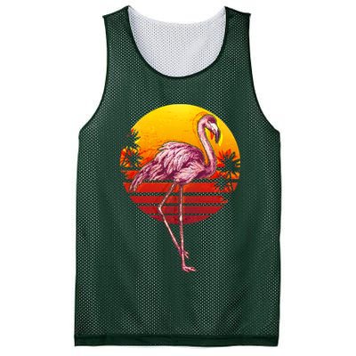 Retro Vintage Flamingo  Mesh Reversible Basketball Jersey Tank