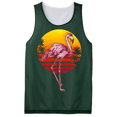 Retro Vintage Flamingo  Mesh Reversible Basketball Jersey Tank