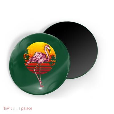Retro Vintage Flamingo  Magnet