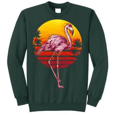 Retro Vintage Flamingo  Tall Sweatshirt