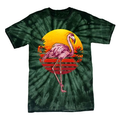 Retro Vintage Flamingo  Tie-Dye T-Shirt