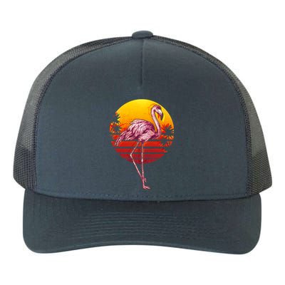 Retro Vintage Flamingo  Yupoong Adult 5-Panel Trucker Hat