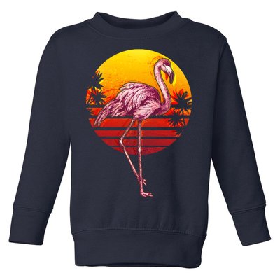 Retro Vintage Flamingo  Toddler Sweatshirt