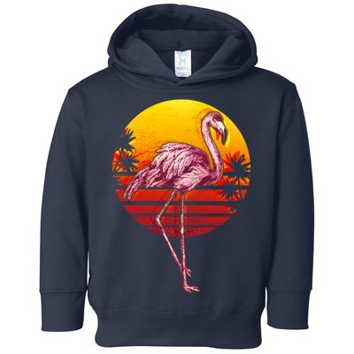 Retro Vintage Flamingo  Toddler Hoodie