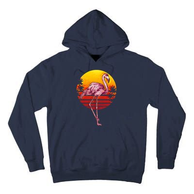 Retro Vintage Flamingo  Tall Hoodie