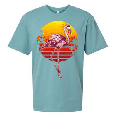 Retro Vintage Flamingo  Sueded Cloud Jersey T-Shirt