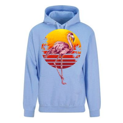 Retro Vintage Flamingo  Unisex Surf Hoodie