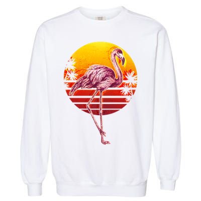 Retro Vintage Flamingo  Garment-Dyed Sweatshirt