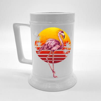 Retro Vintage Flamingo  Beer Stein