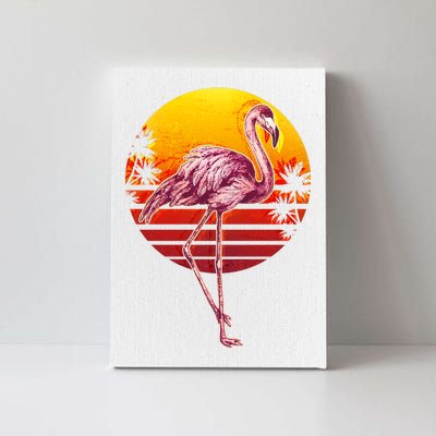 Retro Vintage Flamingo  Canvas