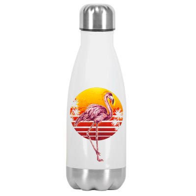 Retro Vintage Flamingo  Stainless Steel Insulated Water Bottle