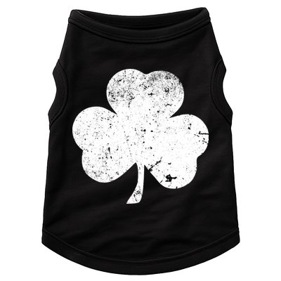 Retro Vintage Irish Distressed Shamrock St. Patrick's Day Doggie Tank