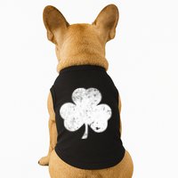 Retro Vintage Irish Distressed Shamrock St. Patrick's Day Doggie Tank